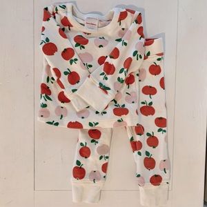 Hanna Andersson pants & top set in Apple of My Eye. 18-24mo. Good condition.